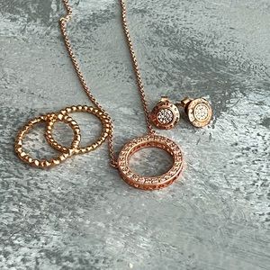 3 piece rose gold pandora